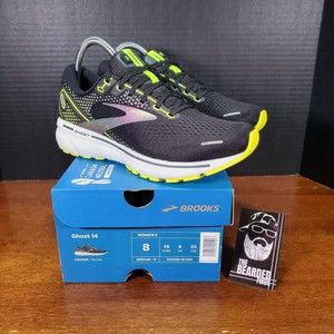 Brooks Womens Ghost 14 Black Nightlife Spa Running Shoes - Size 8 B
